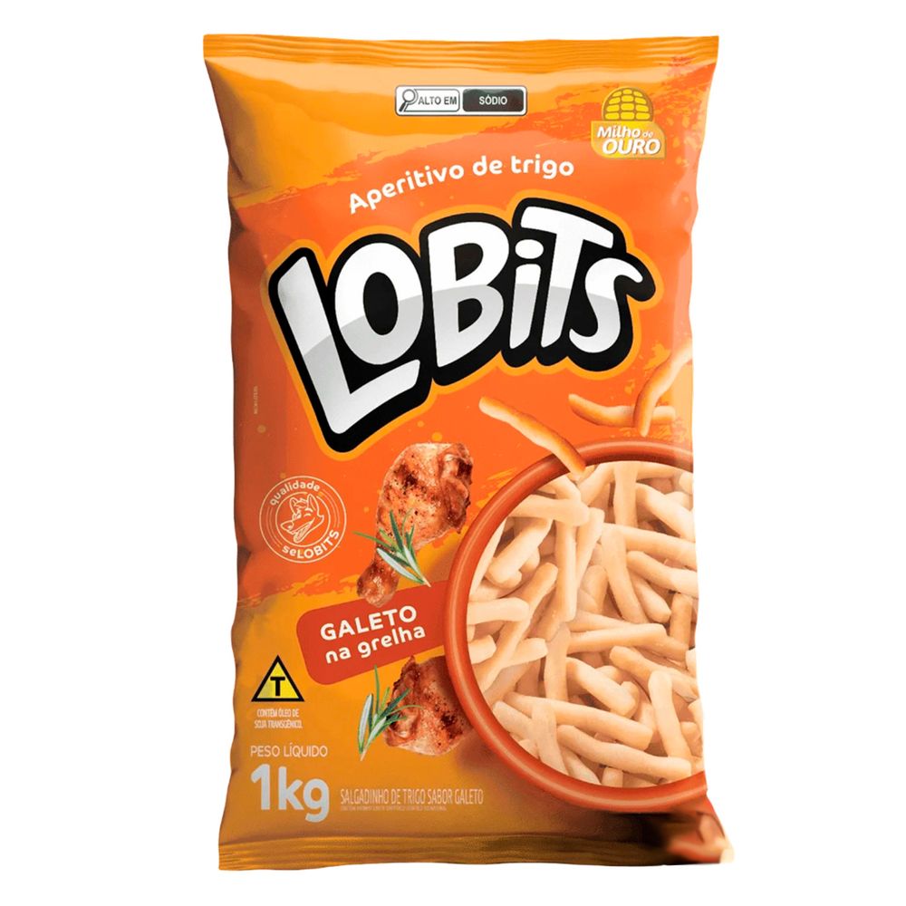 Salgadinho Lobits Sabor Galeto 1kg-1- Salgadinho Lobits Sabor Galeto 1kg-1-